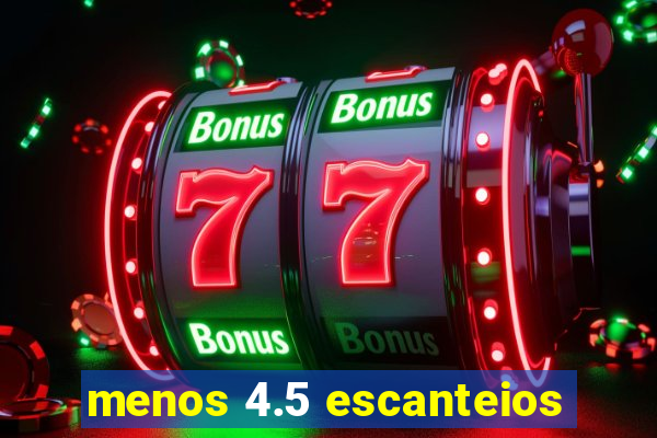 menos 4.5 escanteios