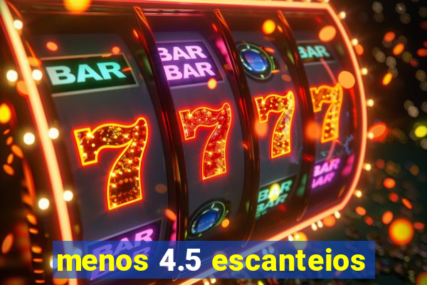 menos 4.5 escanteios