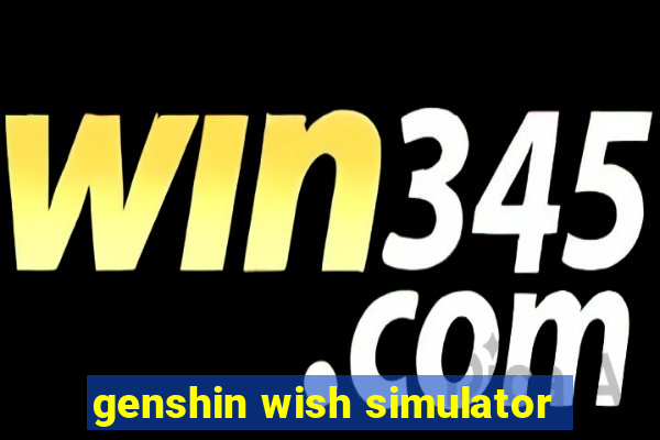 genshin wish simulator