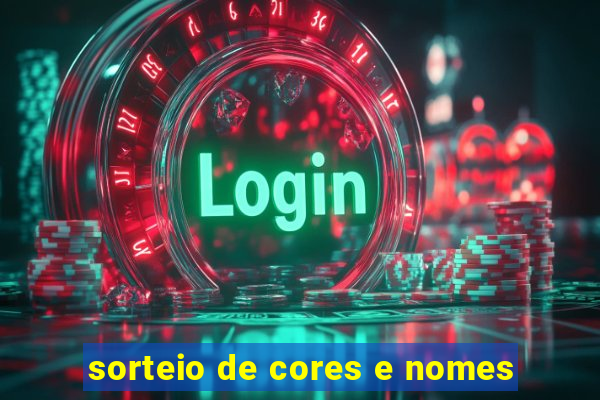 sorteio de cores e nomes