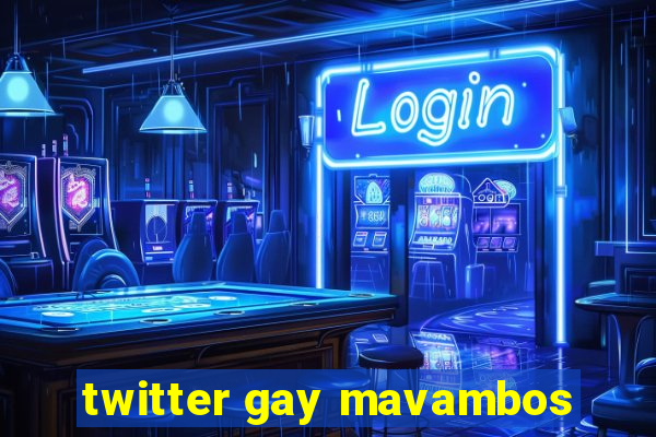 twitter gay mavambos