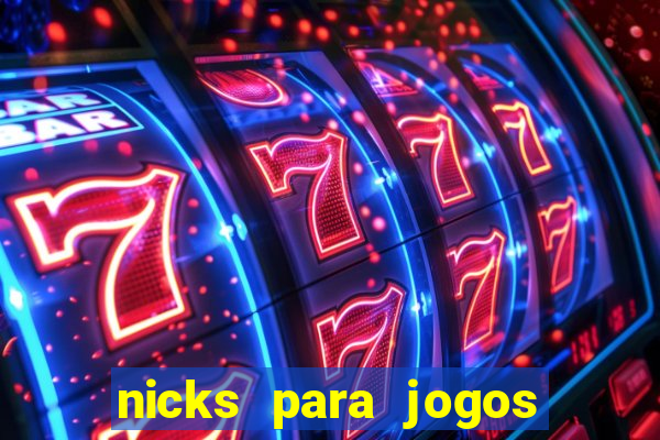 nicks para jogos de tiro