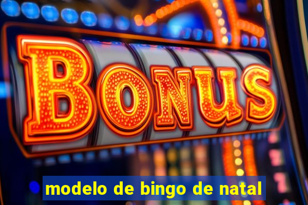 modelo de bingo de natal