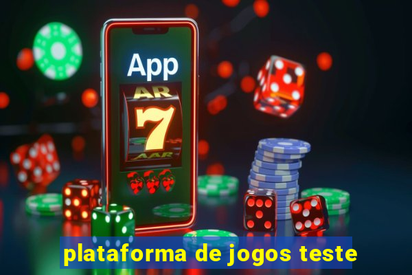 plataforma de jogos teste