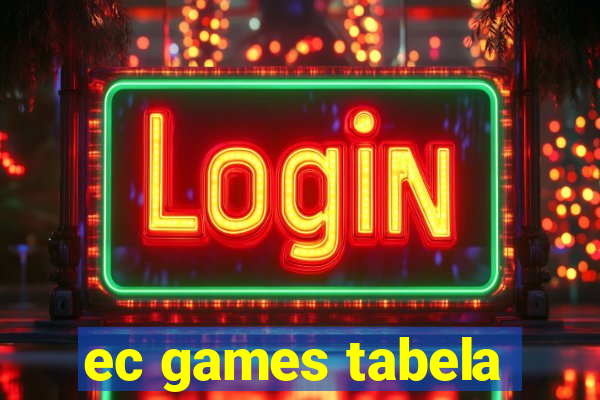 ec games tabela