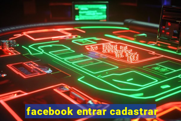 facebook entrar cadastrar