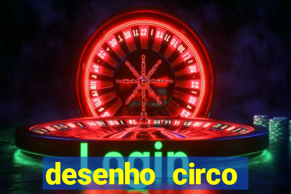 desenho circo digital para colorir