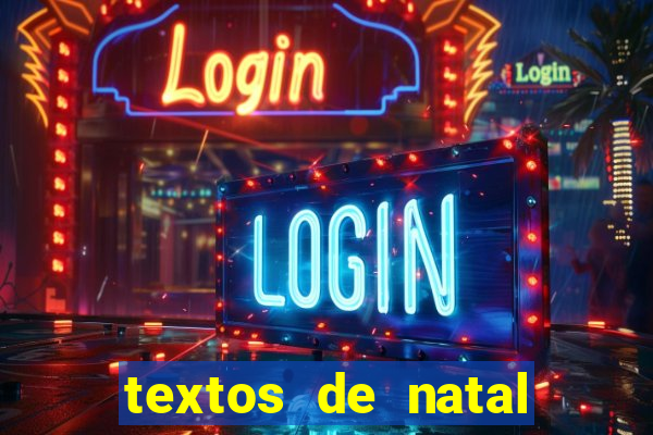 textos de natal para leitura